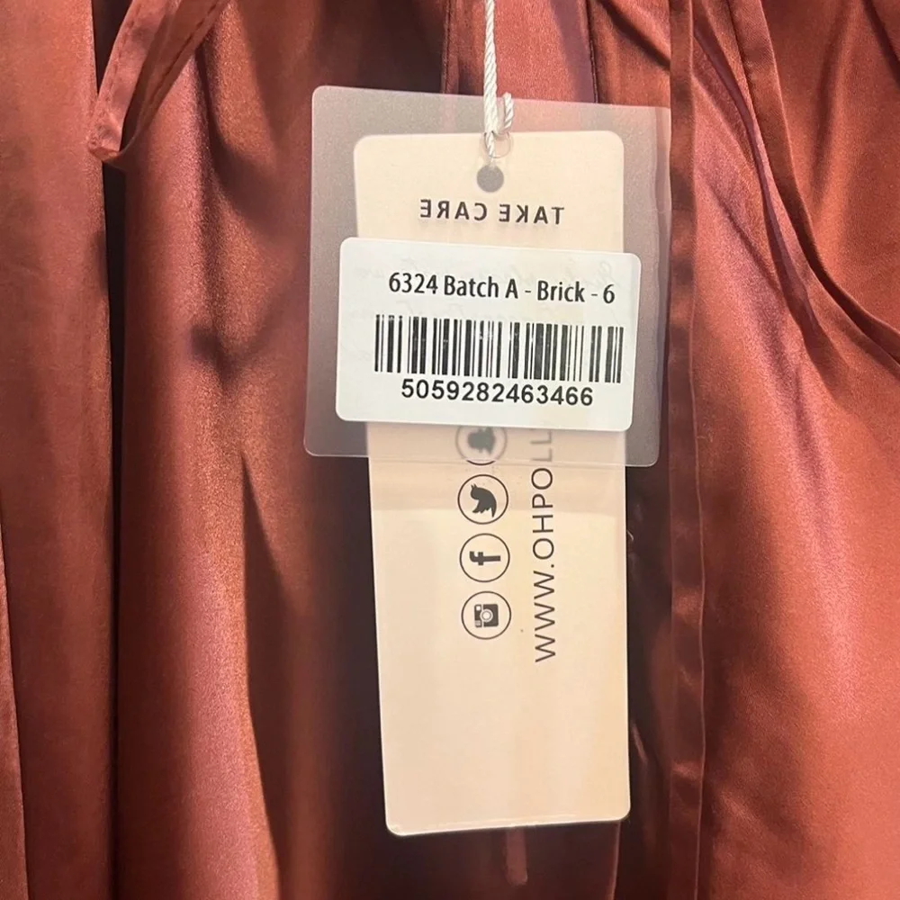 Oh Polly Lenora dress in brick color - Picture 6 of 7